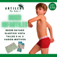 ANTILLAS BOXER INFANTIL RAYADO CON ELASTICO VISTA